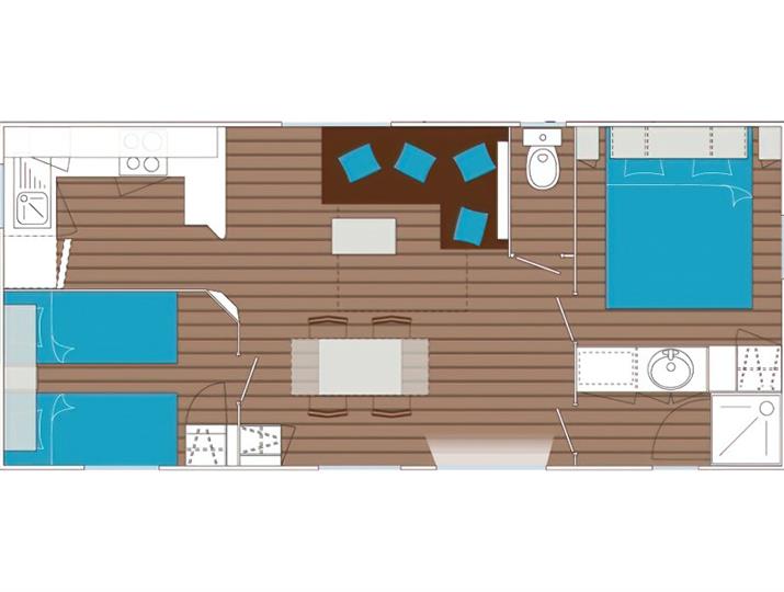 Camping Dordogne Location mobil home Premium plan