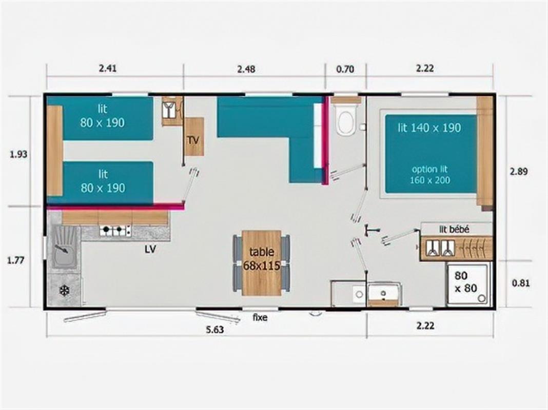 location Mobil home climatisé Dordogne