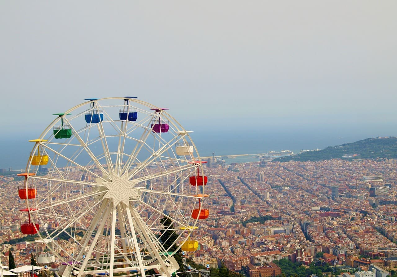 camping barcelona Vue mer Roue panoramique